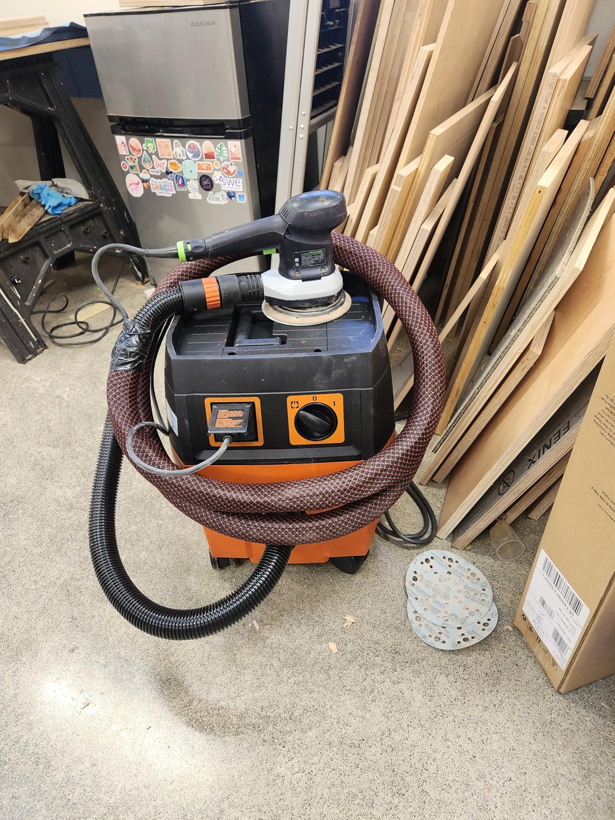 Fein Turbo I Wet/Dry Dust Extractor, Ultra-Quiet Vacuum - 5.8-Gallon Capacity, 151 CFM Suction, Anti-Static System, 13 ft Hose, 19 ft Cord customer photo 1