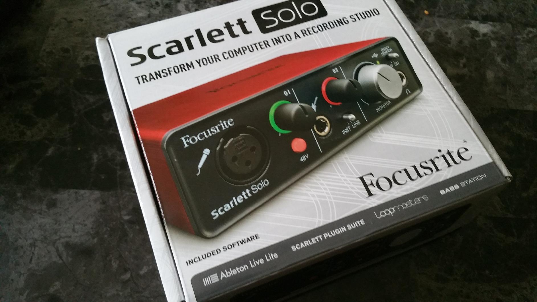 Focusrite Scarlett Solo Compact (1st Gen) USB Audio Interface customer photo 2