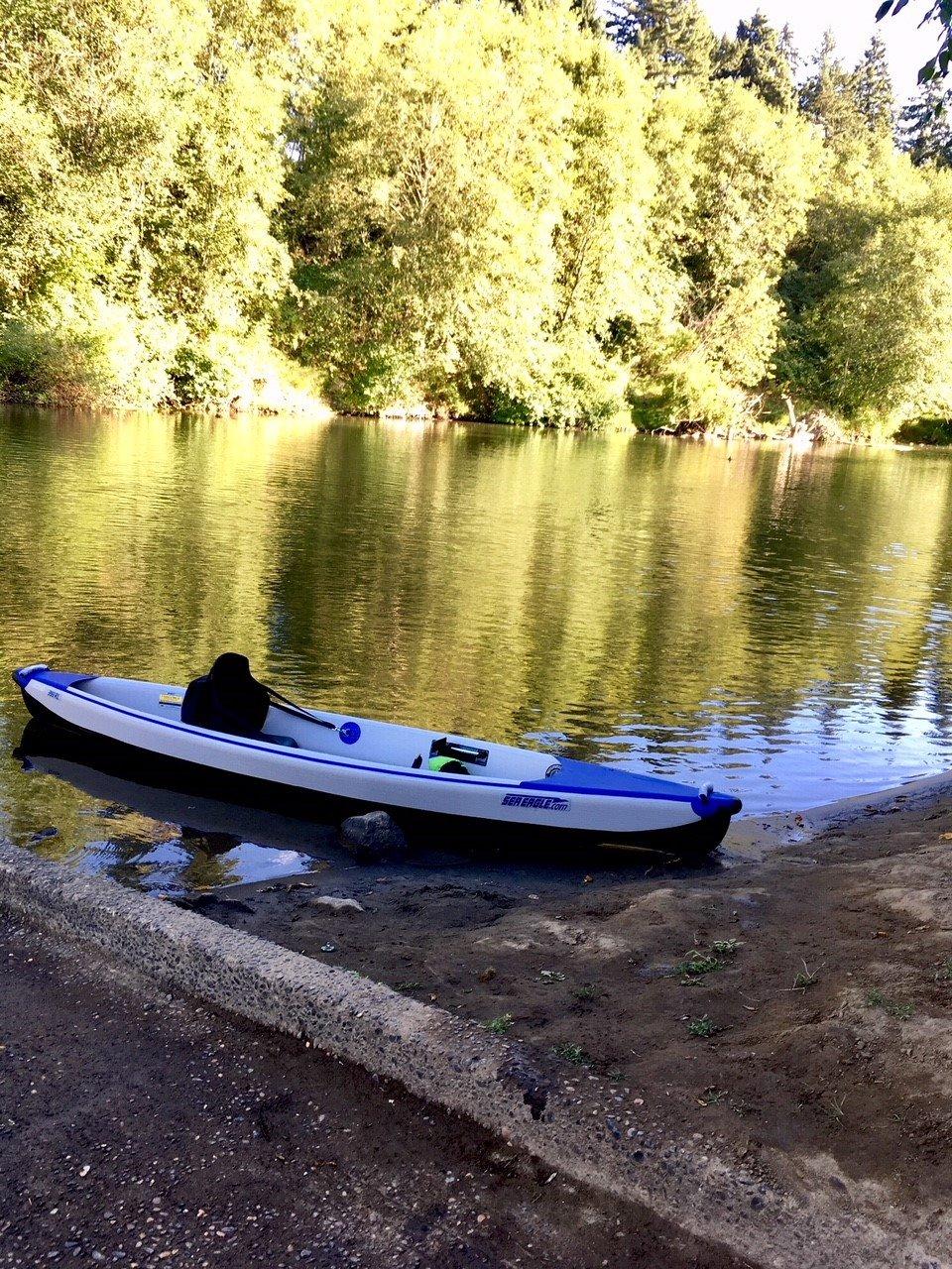 Sea Eagle RazorLite Inflatable Kayak - Lightweight, Drop Stitch, High Speed Touring Kayak - Solo or Tandem - Tall Back Seat(s), Paddle(s), Backpack, Skeg and Pump customer photo 2