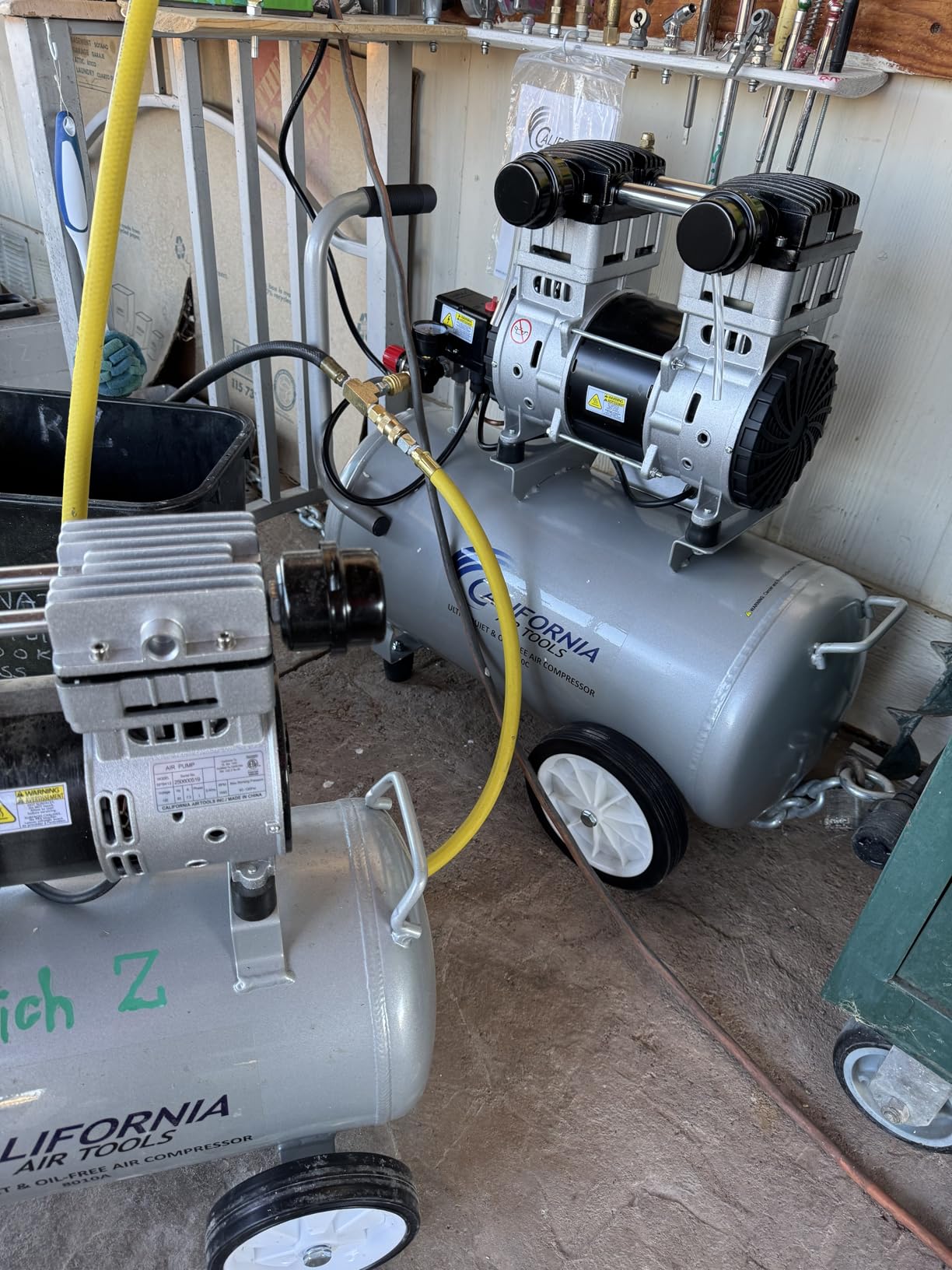 California Air Tools 15020C Powerful 2.0 HP Ultra Quiet and Oil-Free Air Compressor with Wheels, 15 Gallon Tank Capacity, 70 dB Noise Level, Electric, Portable customer photo 1