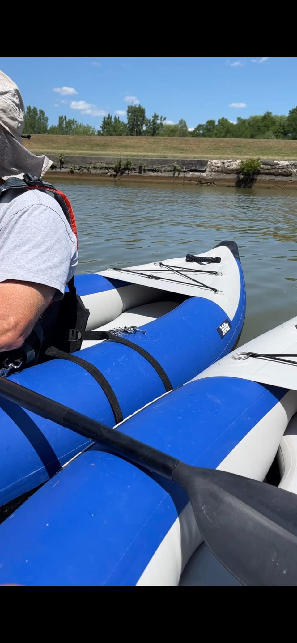 Sea Eagle 300X Explorer Touring, Camping, Fishing Whitewater Inflatable Kayak, Solo, Self-Bailing, Drop Stitch Floor-Paddle, Seat, Pump, Skeg, Bag customer photo 1