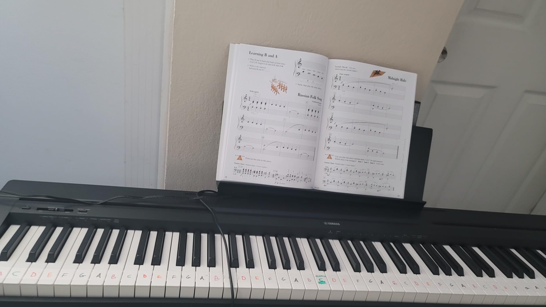 Yamaha 88-Key Weighted Portable Digital Piano Keyboard with Music Rest, Sustain Foot Switch, Built-in Speakers, USB Connectivity, Black (P45B) | Ghs 88-Key Weighted Action, Awm Stereo, 64-Note Polyphony, Built-in 6W Plus 6W Speakers, Sustain Footswitch, USB to Host customer photo 1