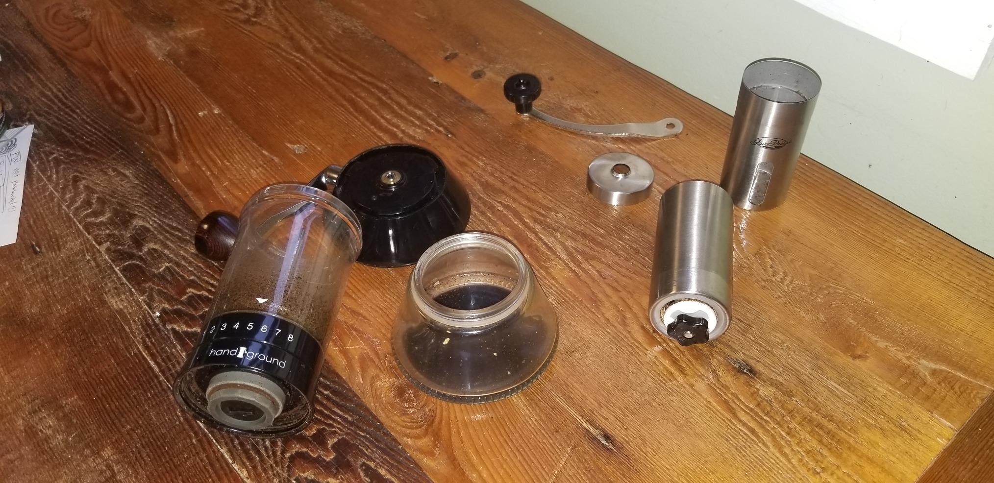Manual Stainless Steel Coffee Grinder - 18 Adjustable Settings, Portable Conical Burr Grinder for Camping, Travel, Espresso - With Hand Crank customer photo 1