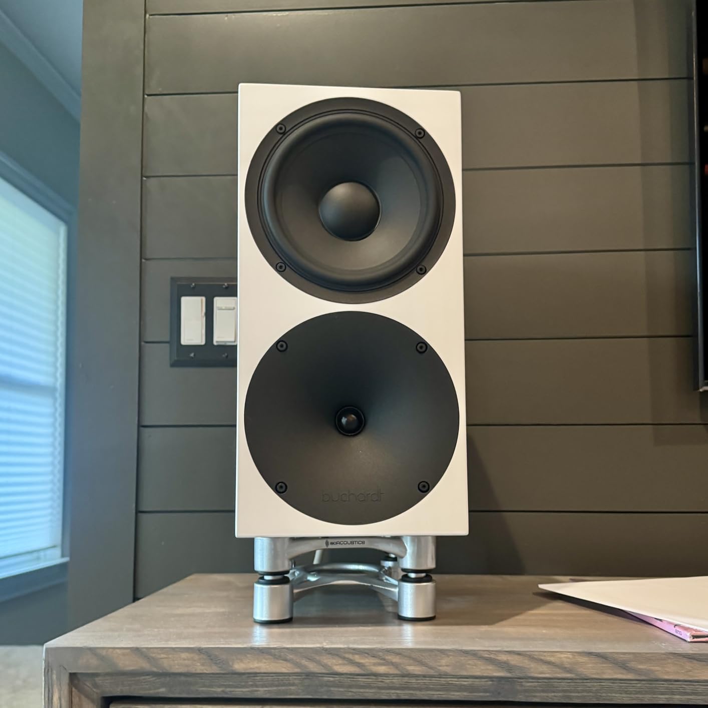 IsoAcoustics Aperta Series Isolation Speaker Stands with Tilt Adjustment: Aperta200 (7.8