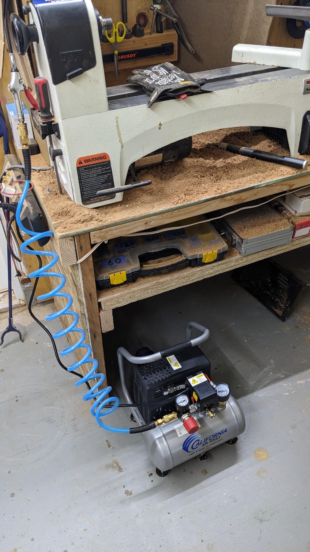 California Air Tools CAT-1P1060S Light & Quiet Portable Air Compressor, Lightweight, Ultra Quiet, Oil-Free, 1 Gallon Steel Tank, .6 HP, 56 dBA Noise Level customer photo 2