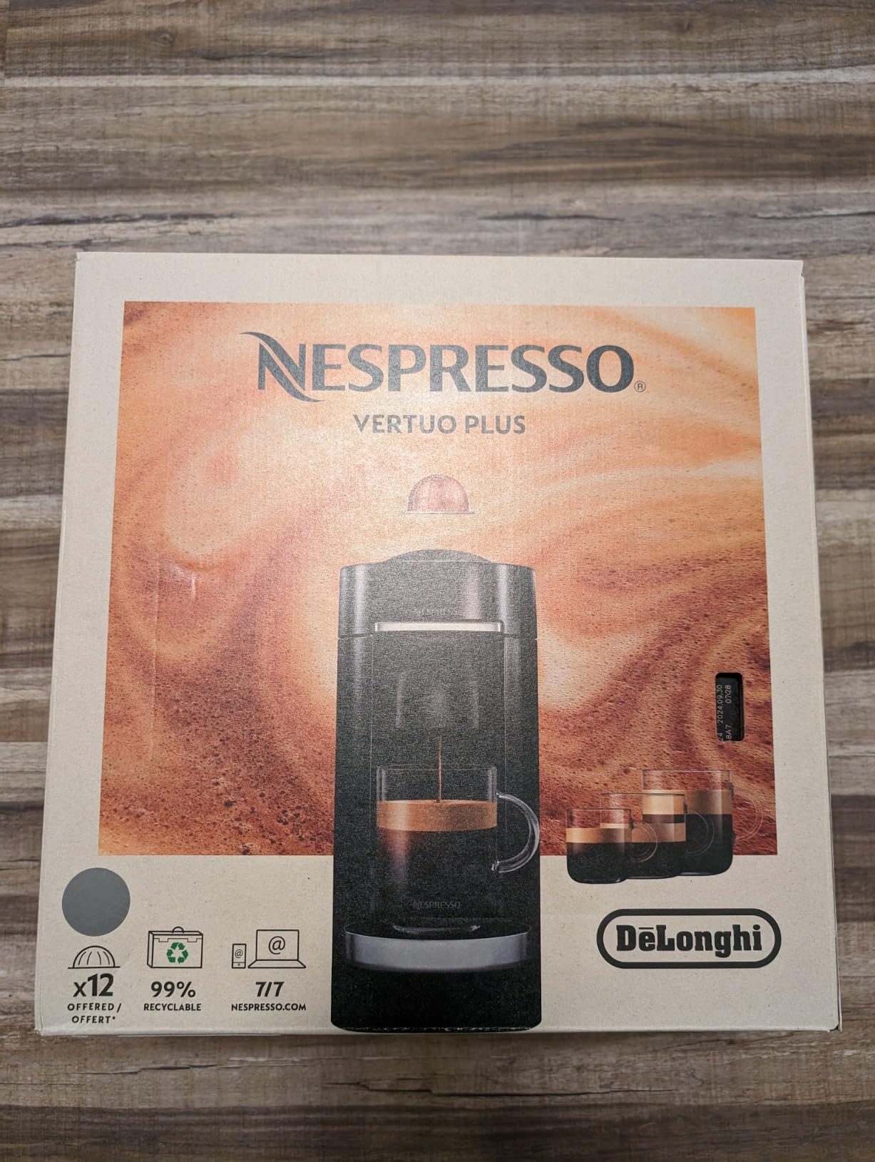Nespresso Vertuo Plus Coffee & Espresso Maker by De'Longhi, Silver customer photo 1