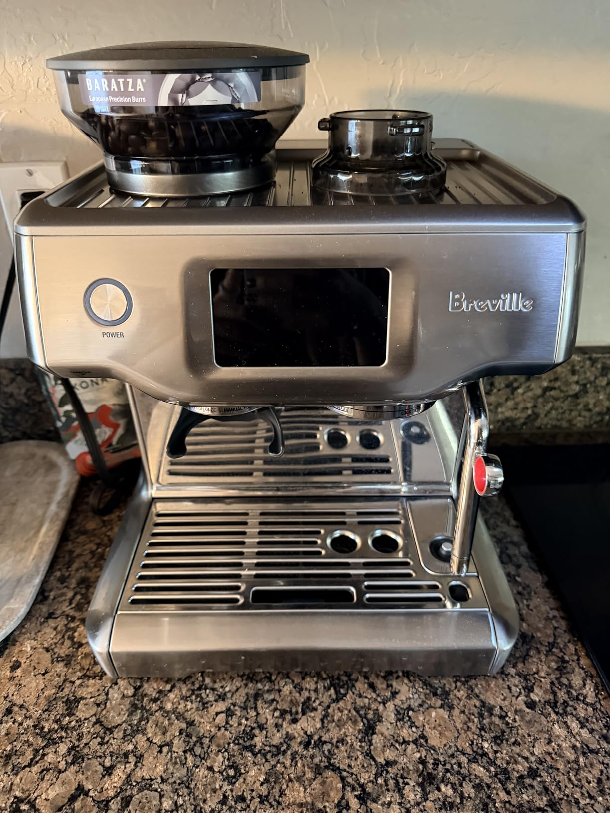 Breville BES880BSS Barista Touch Espresso Machine, Brushed Stainless Steel | Pull barista-quality espresso shots, lattes and cappuccinos at home with semi-automatic coffee maker with built-in grinder customer photo 2