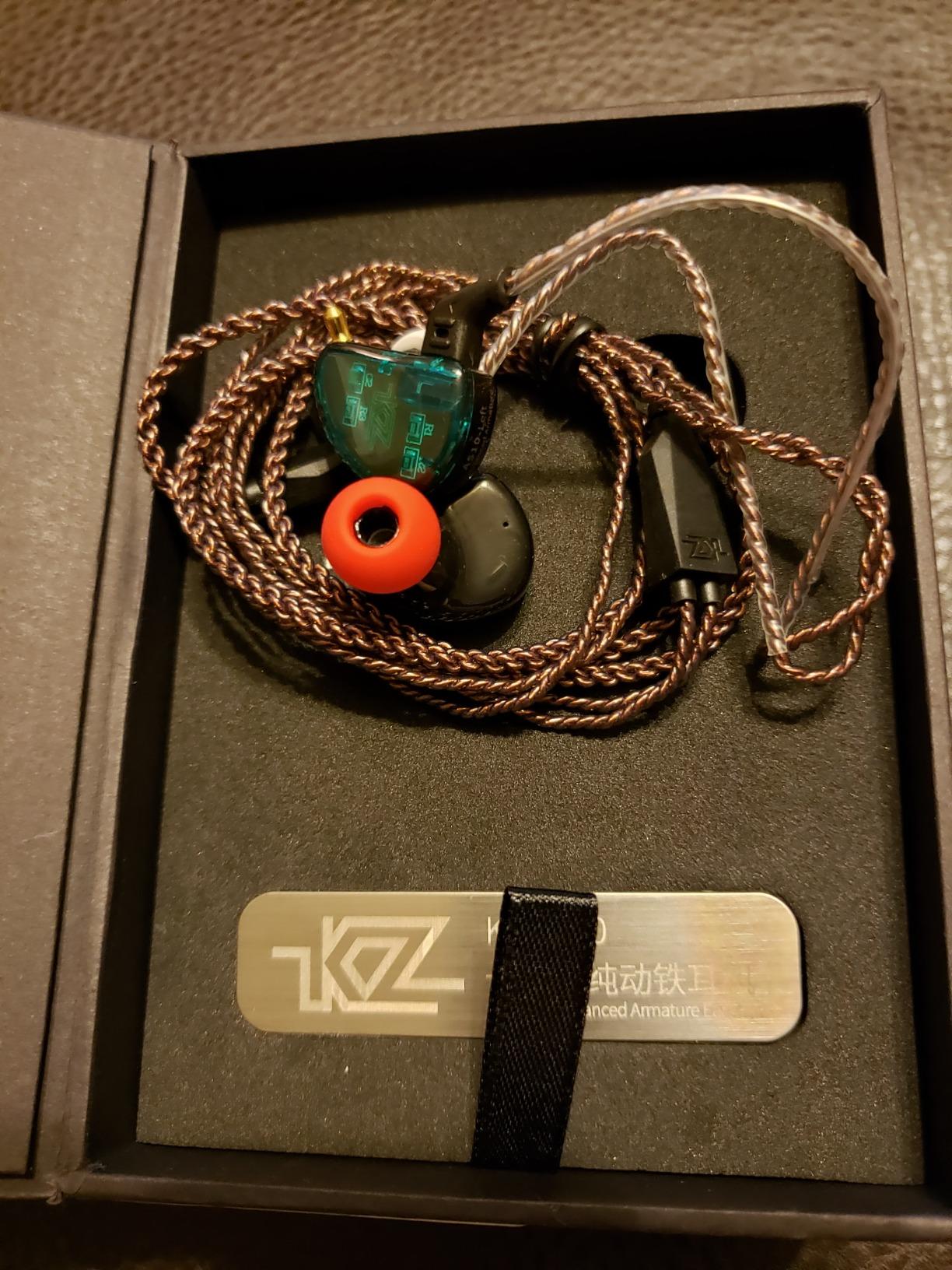 KZ AS10 in Ear Monitor Earbuds Headphone, Pure 5 Balanced Armature 5BA KZ Earbuds Earphone, Musician in Ear Monitor Headphone High Fidelity HiFi Headset (No Microphone, Green) customer photo 2