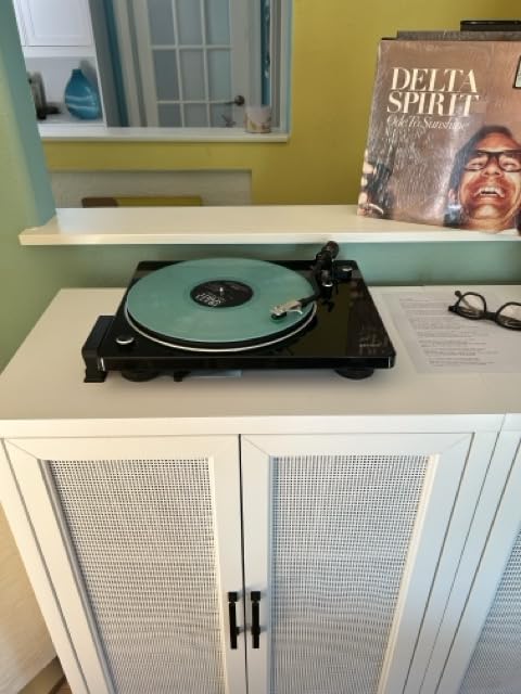 Denon DP-400 Record Player, Modern Turntable for 33-1/3, 45 and 78 RPM Vinyl Records, Stereo RCA Output, Phono Preamp Output with Equalizer, Auto Speed Sensor and Special Tonearm customer photo 2