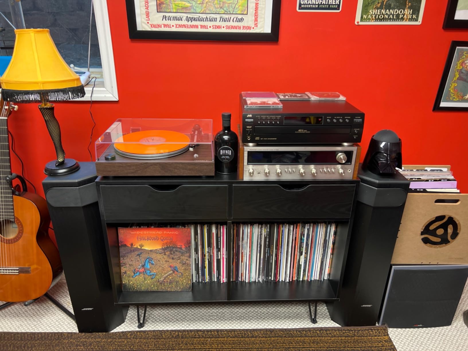 Crosley C8A-WA Belt-Driven Record Player Turntable with Built-in Pre-Amp, Adjustable Tonearm, AT3600L Cartridge, and Audio Grade MDF Plinth, Walnut customer photo 2