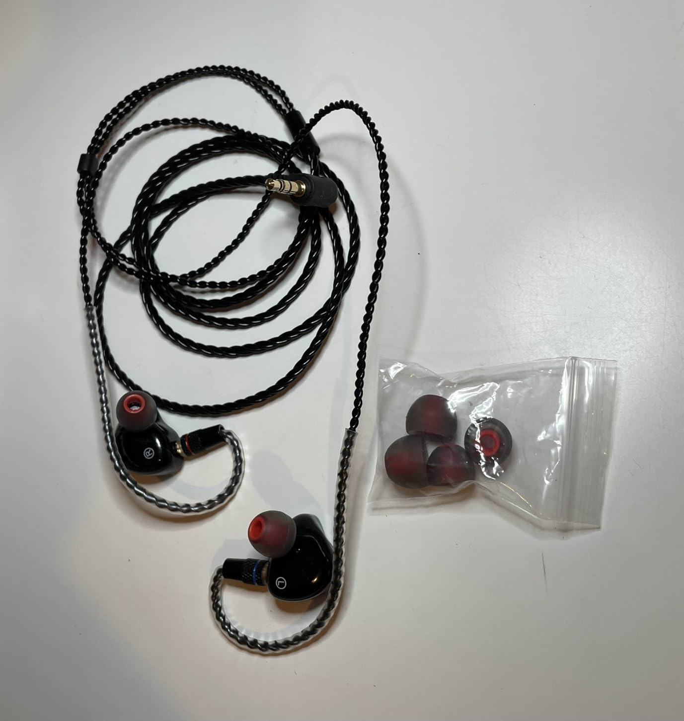 Dual Dynamic Driver IEM Earphones, HiFi Stereo In Ear Monitor Headphones | Wired Earbuds with Detachable Cable, Noise Isolating Headset for Singers Musicians Drummers Studio Recording Audiophile customer photo 2