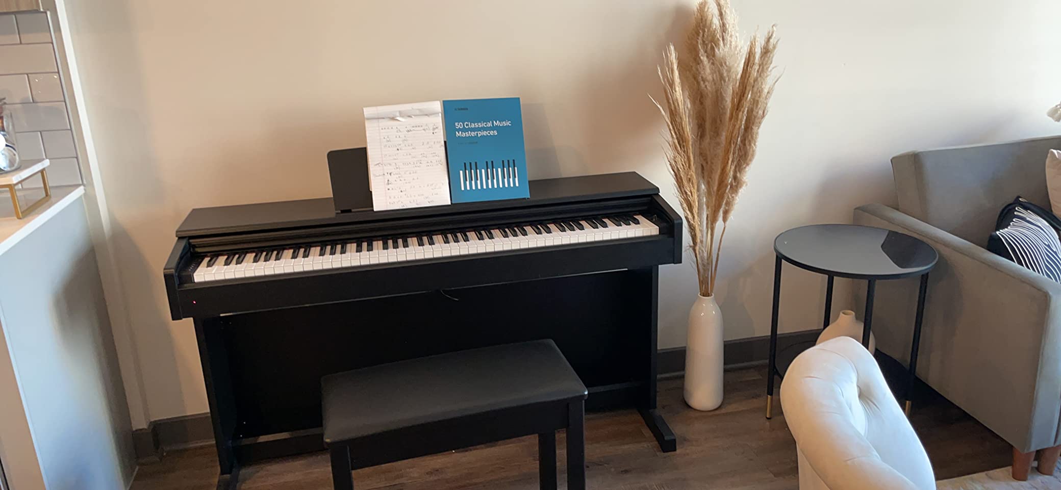 Yamaha YDP144B Arius Series Digital Console Piano with Bench, Black customer photo 1