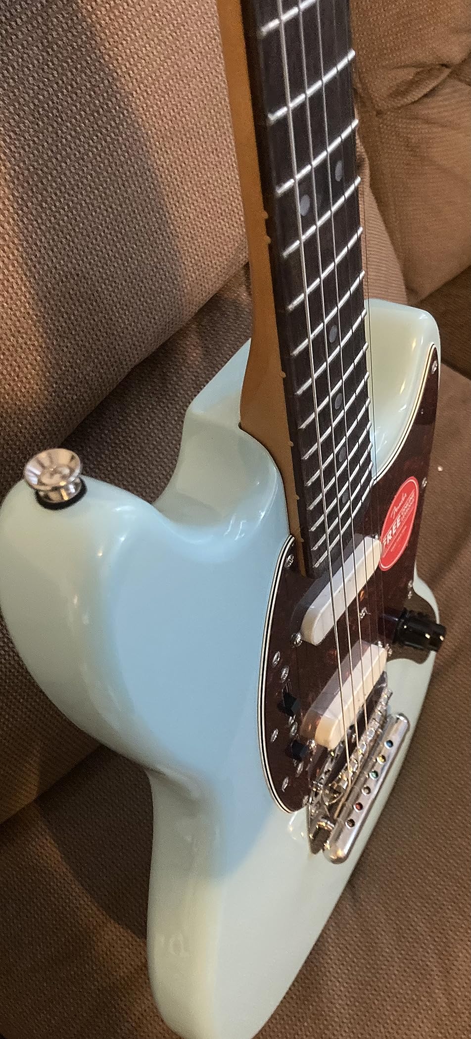 Squier Classic Vibe 60s Mustang Electric Guitar, with 2-Year Warranty, Sonic Blue, Laurel Fingerboard | 24 Short Scale, Fender-Designed Alnico Pickups customer photo 1