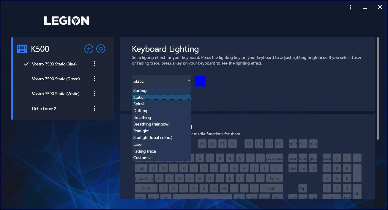 Lenovo GY40T26478 Legion K500 RGB Mechanical Gaming Keyboard, 3 ZONE Full-size Keyboard, 7 user Programmable Hot Keys, 16.8 Million Colors, 50 Million-Click Red Mechanical Keys, Detachable Palm Rest customer photo 2