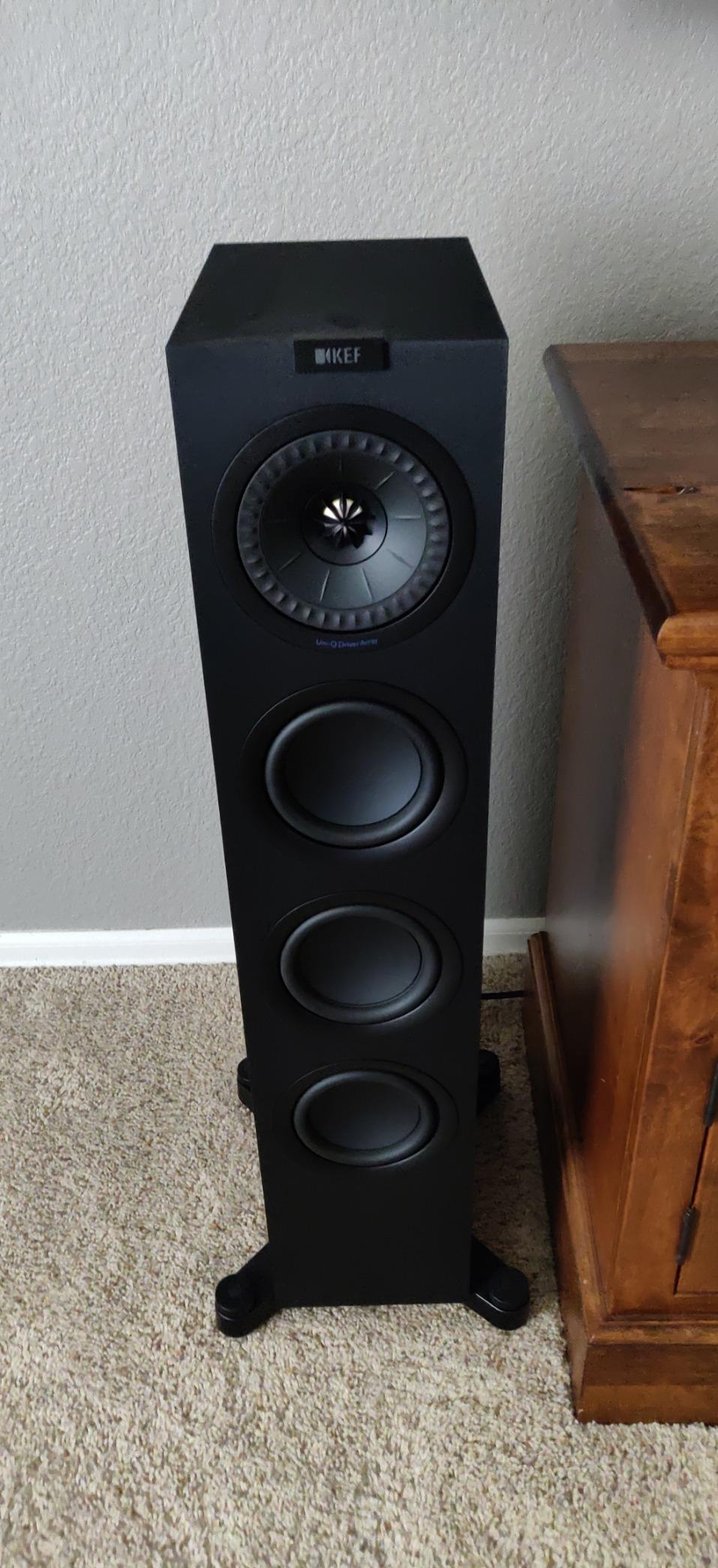 KEF Q550 Floorstanding Speakers (Each, Walnut) customer photo 2