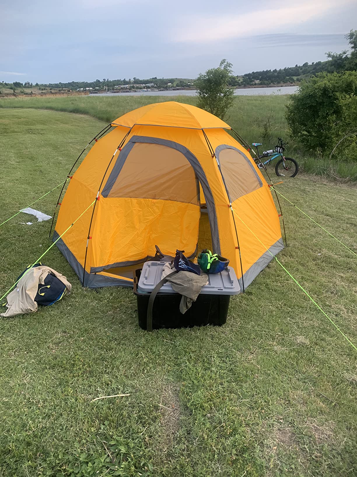 KAZOO Outdoor Camping Tent 2/4 Person, Waterproof Camping Tents, Easy Setup Two/Four Man Tent, Sun Shade customer photo 1