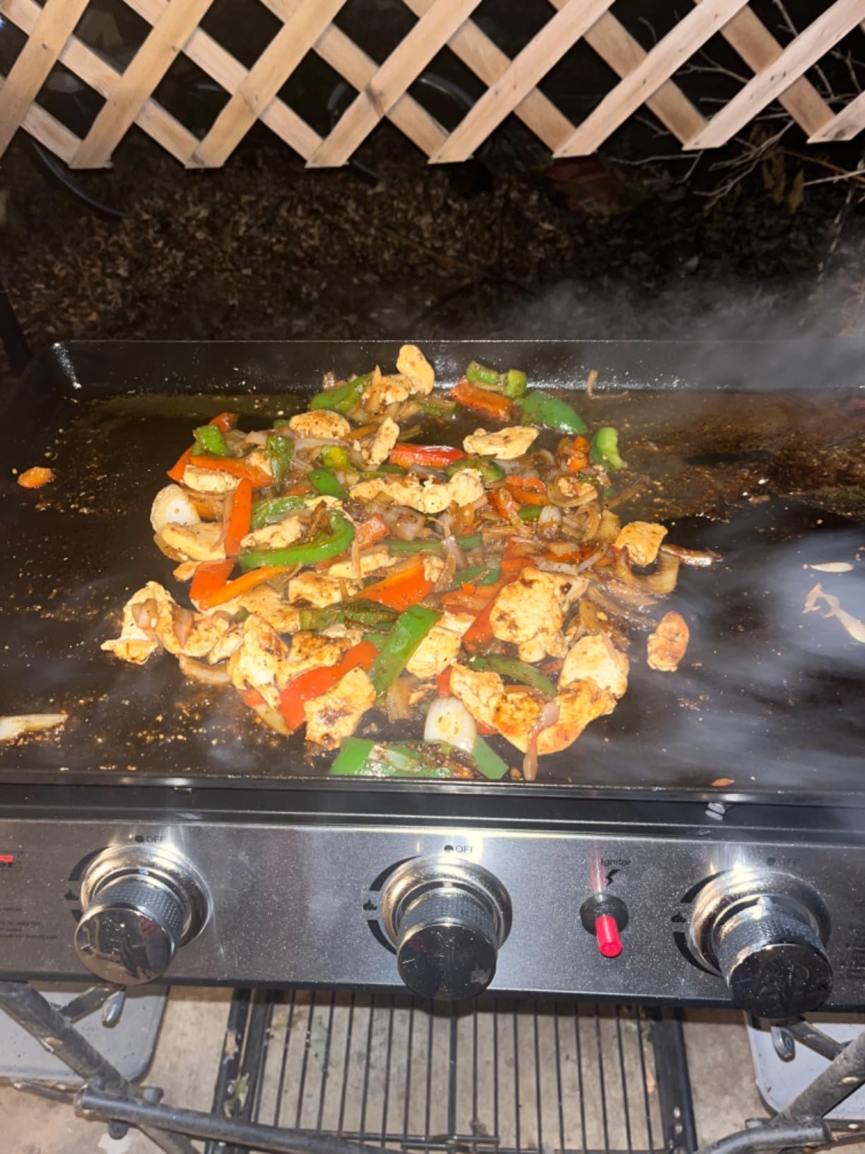 Royal Gourmet PD1301S Portable 3-Burner Tabletop Gas Griddle | 25,500 BTU Cooking Power, 304 Sq. In. Cooking Surface | Ideal for Camping & Tailgating, Black & Silver customer photo 2