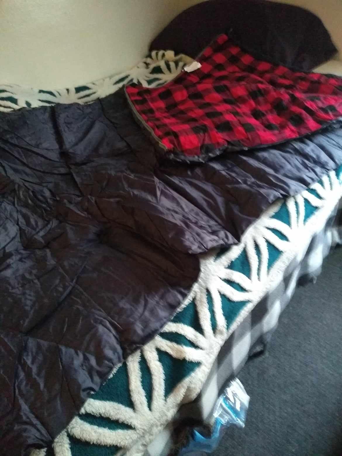 REDCAMP Cotton Flannel Sleeping Bag for Camping Backpacking, Adults Cold Weather Envelope Sleeping Bags with 2/3/4/6lbs Filling customer photo 2