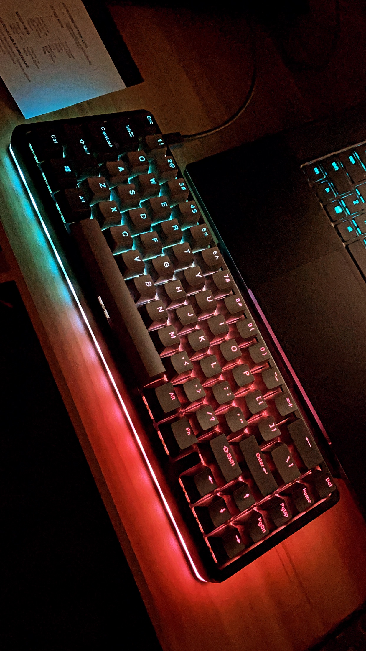 Drop ALT High-Profile Mechanical Keyboard - 65% (67 Key) Gaming Keyboard, Hot-Swap Switches, Programmable Macros, RGB LED Backlighting, USB-C, Doubleshot PBT, Aluminum Frame (Cherry MX Brown) customer photo 1