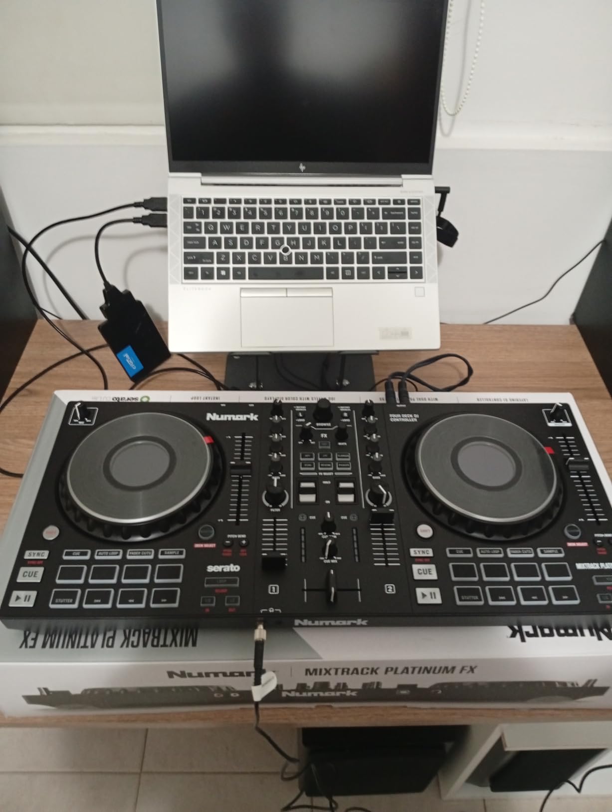 Numark Mixtrack Platinum FX Serato DJ Controller with Jog Wheel Displays, 4 Decks, Mixer, Effects Paddles and Audio Interface customer photo 2