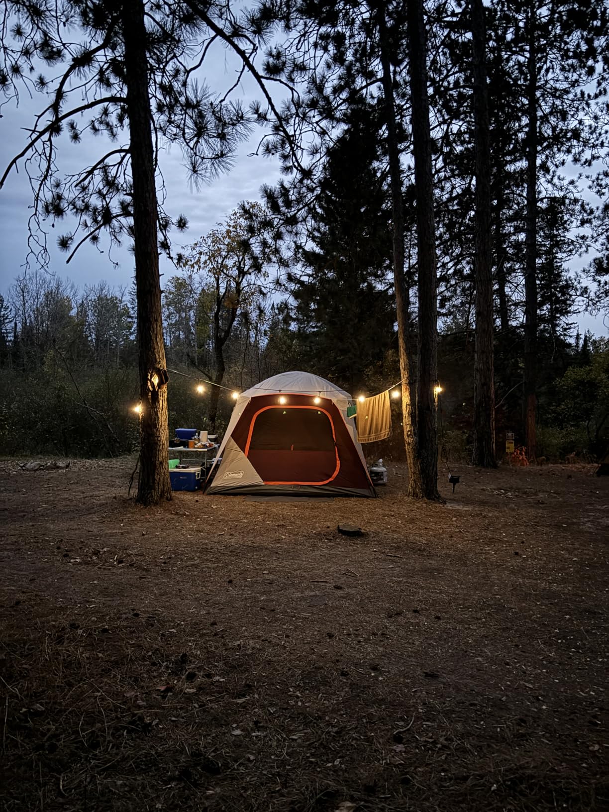 Coleman Skylodge Camping Tent 8/10/12 Person Weatherproof Family Tent with Convertible Screen Room, Color-Coded Poles, Room Divider, Rainfly, Storage Pockets, Fits Multiple Queen-Sized Airbeds customer photo 1