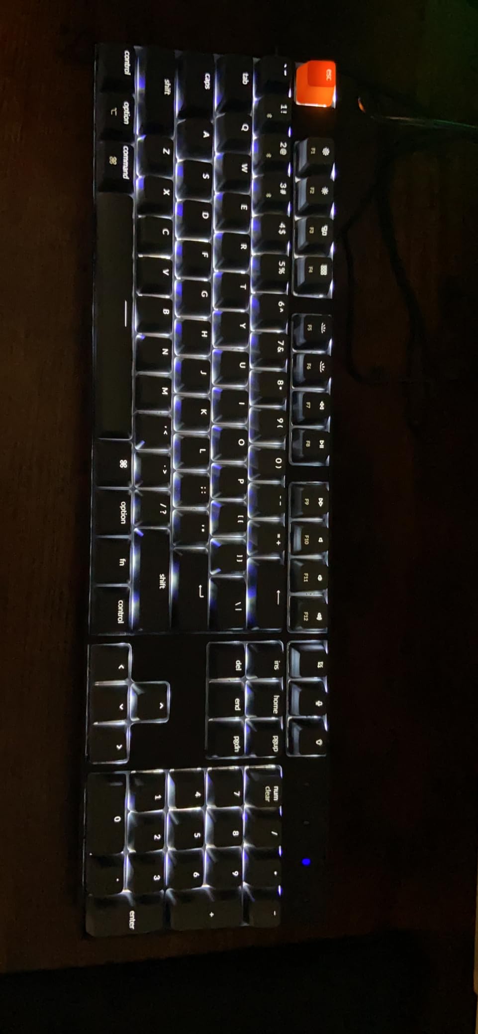 Keychron K10 Full Size 104 Keys Bluetooth Wireless Mechanical Gaming Keyboard for Mac Windows with Keychron Super Red Switch, Multitasking/White LED Backlight/USB C Wired Computer Keyboard customer photo 2