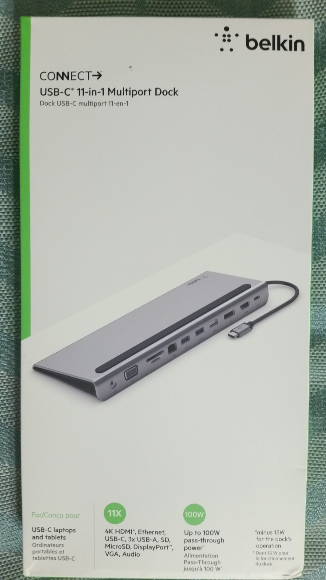 Belkin USB C Hub, 11-in-1 Multi-Port Laptop Dock with 4K HDMI, DP, VGA, USB C Docking Station with 100W Power Delivery, USB A, Gigabit Ethernet, SD, MicroSD, 3.5mm Port For MacBook Pro, Air and More customer photo 2
