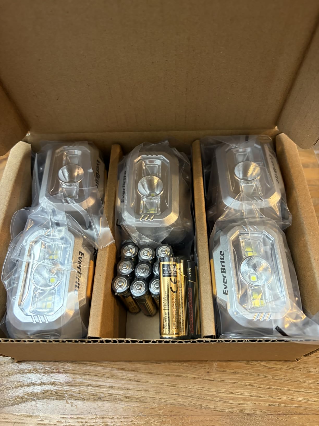 EverBrite 2 Pack LED Headlamp, 4 Lighting Modes with Pivoting Light Head | Batteries Included, IPX4 Water Resistant, Adjustable Headband, Battery Powered, Ideal for Camping, Running, Hiking, Emergency customer photo 2