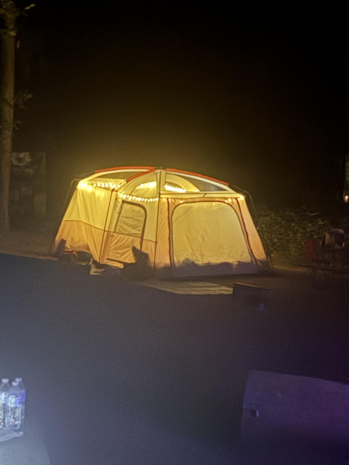 Extra Large Tent 8-10-12-14 Person (Style A), Family Cabin Tents, 2 Rooms, 3 Doors and 3 Windows with Mesh, Straight Wall, Waterproof, Double Layer, Big Tent for Outdoor, Picnic, Camping customer photo 1