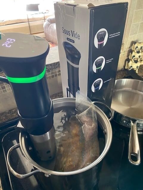 Sous Vide Machines, Sous Vide Cooker, 1000 Watts Immersion Circulators with Recipe, Accurate Temperature and Time Control customer photo 1