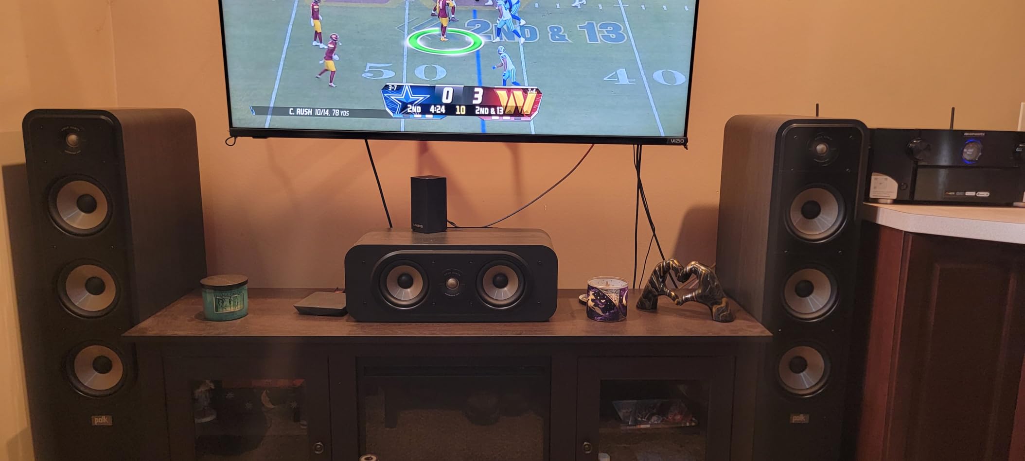 Polk Signature Elite ES60 Tower Speaker, Single, Contemporary Walnut - Hi-Res Certified, Dolby Atmos & DTS:X Compatible customer photo 1