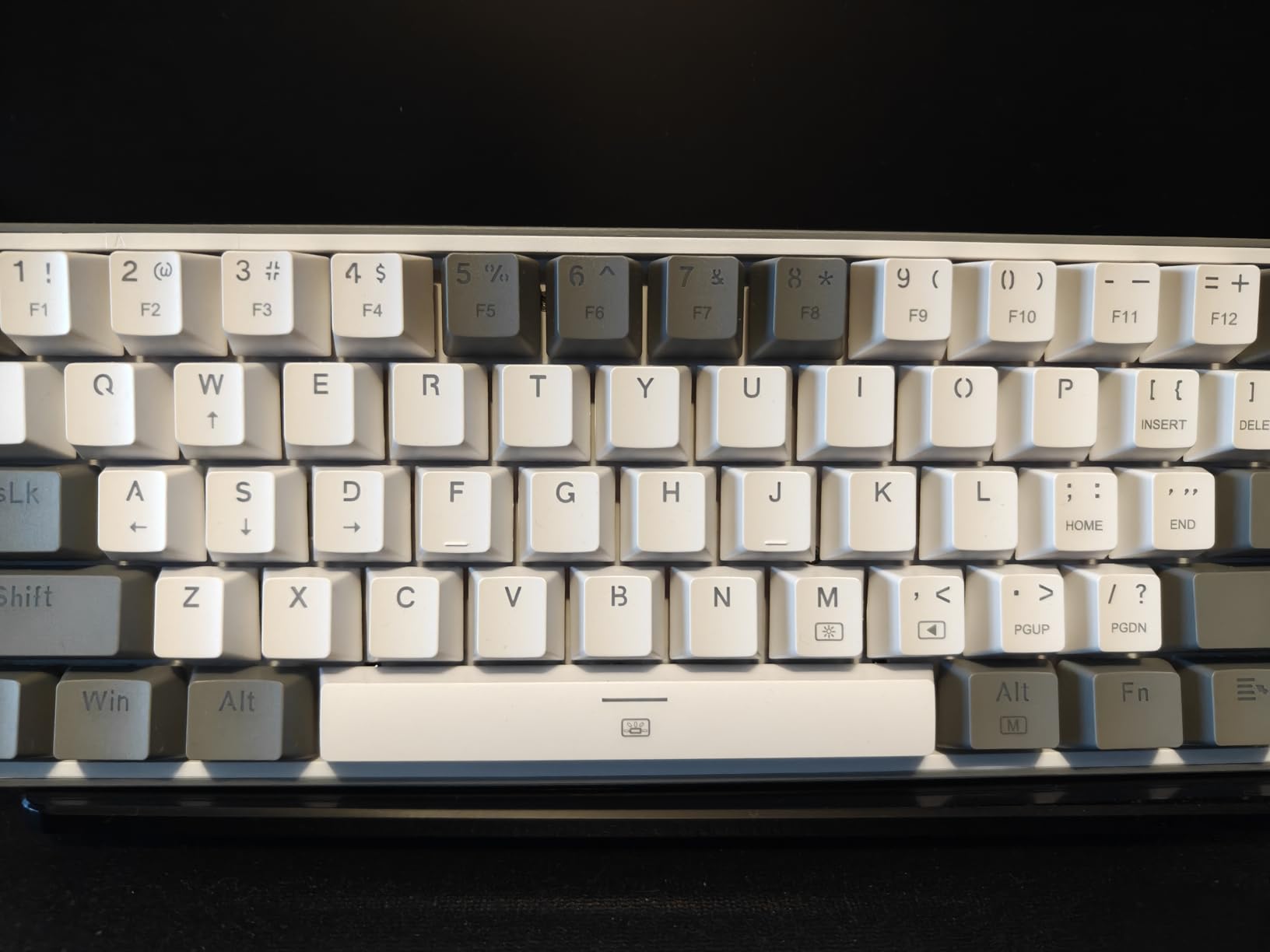 Redragon K617 Fizz 60% Wired RGB Gaming Keyboard, 61 Keys Hot-Swap Compact Mechanical Keyboard w/White and Grey Color Keycaps, Linear Red Switch, Pro Driver/Software Supported customer photo 2