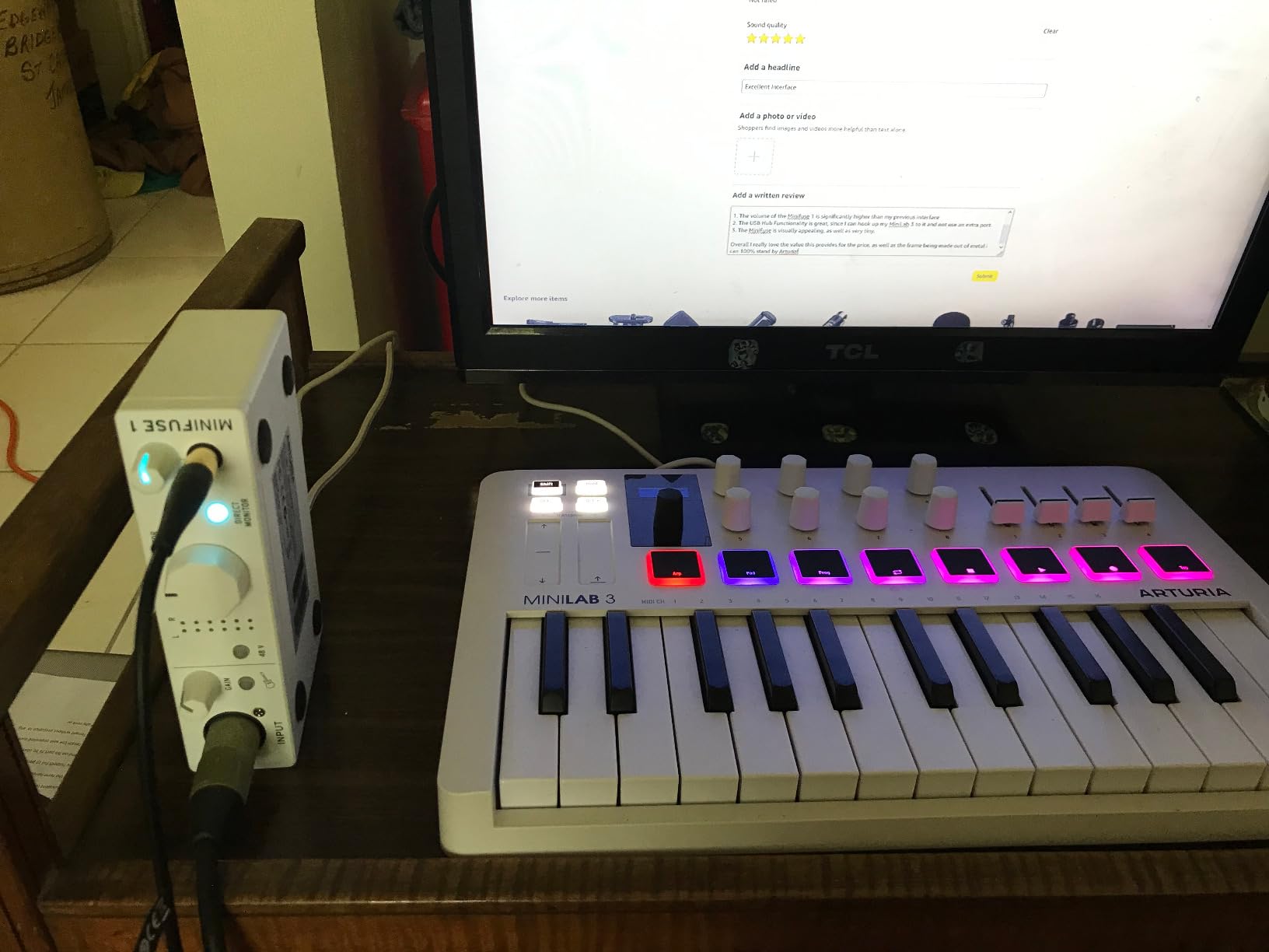 Arturia MiniFuse USB Audio & MIDI Interface, MiniFuse 1 | Record voice guitar and synths, best-in-class sound specs customer photo 2