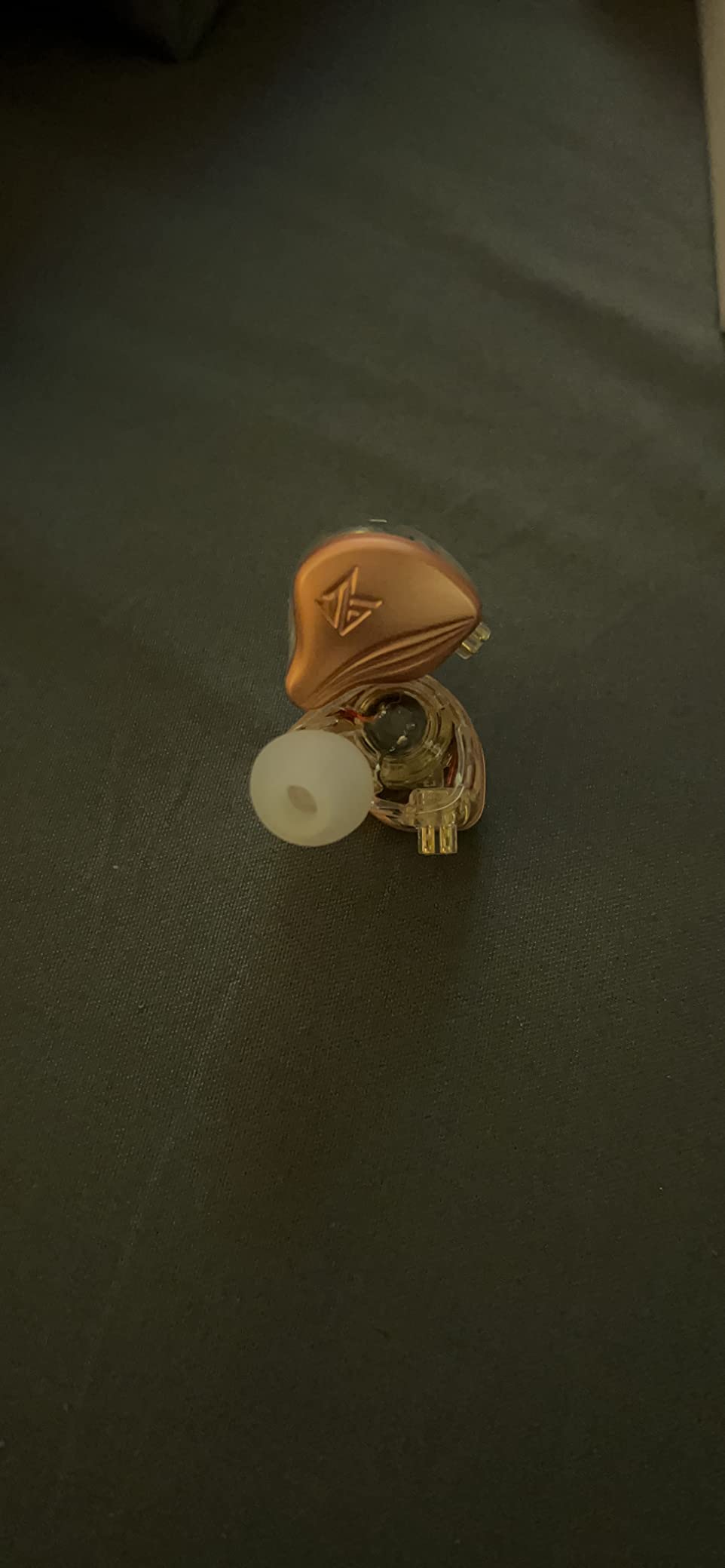 KZ ZEX Earbuds 1 Electrostatic + 1 Dynamic Earphone in Ear Monitor Headphone with Detachable Cables Suitable for Audio Engineer, Musician (Rose Gold, Without Mic) customer photo 1