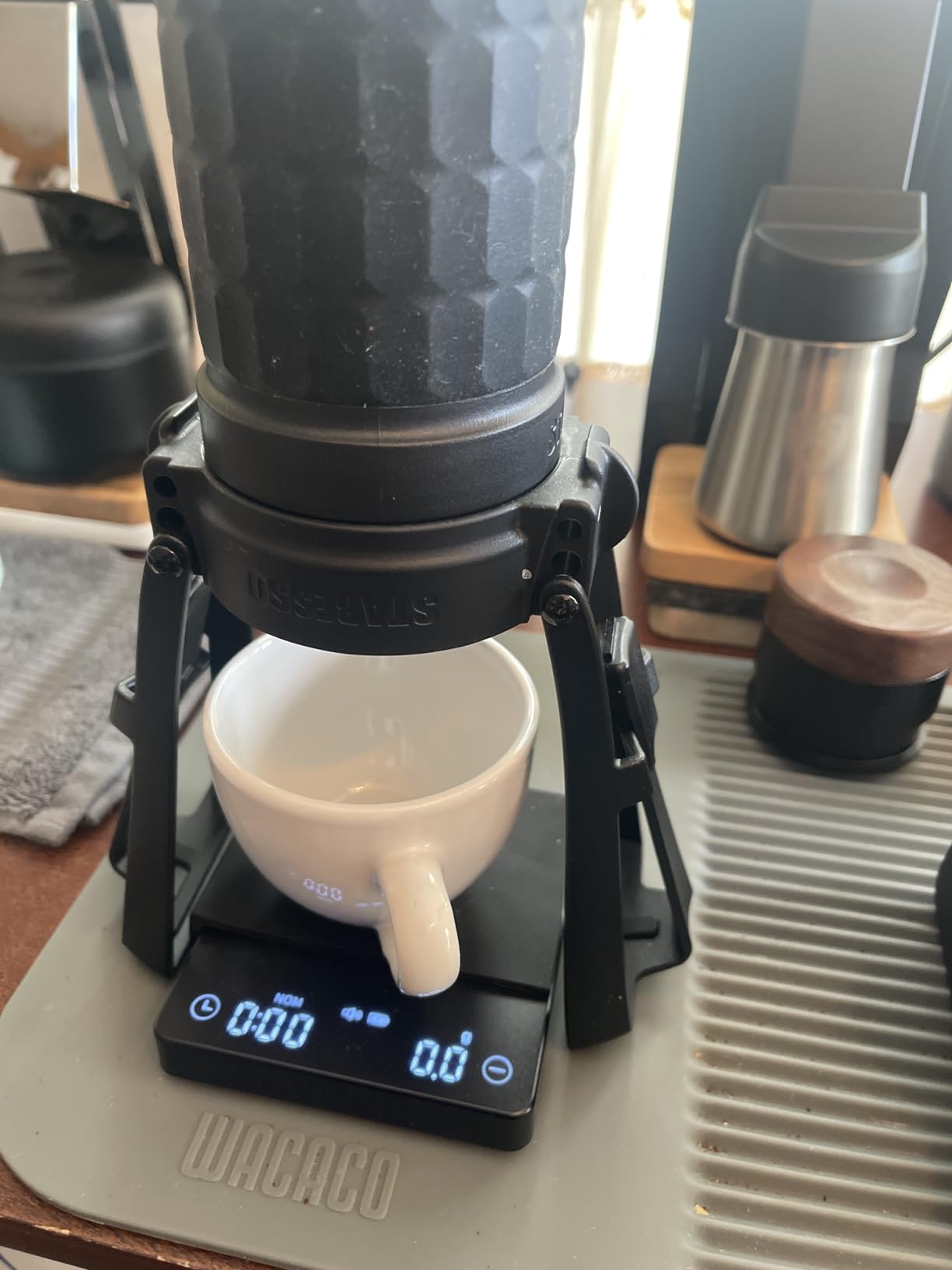 STARESSO PLUS SP300 Manual Espresso Machine, Portable Coffee Maker, Compatible Ground Coffee with Pressurized Filter, Espresso Maker for Home Travel Camping Office, Non-Electric customer photo 2