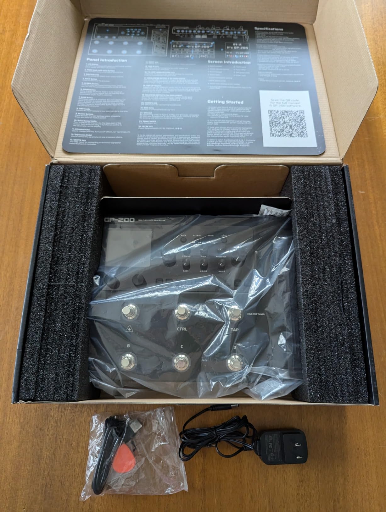 Valeton GP-200 Multi-Effects Guitar/Bass Pedal with Expression, FX Loop, MIDI, Amp Modeling, IR Cab Simulation customer photo 1