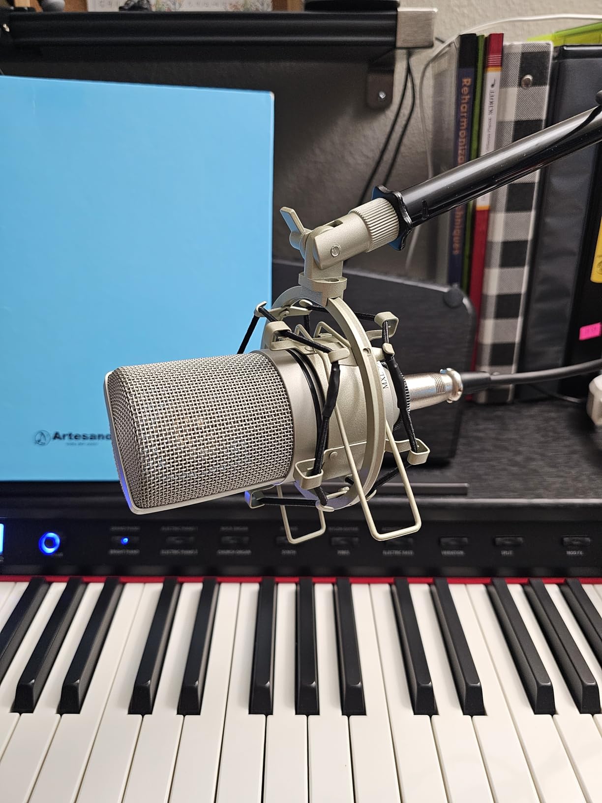 MXL 990 Condenser Microphone, Large Diaphragm, Cardioid (Vintage White) customer photo 1