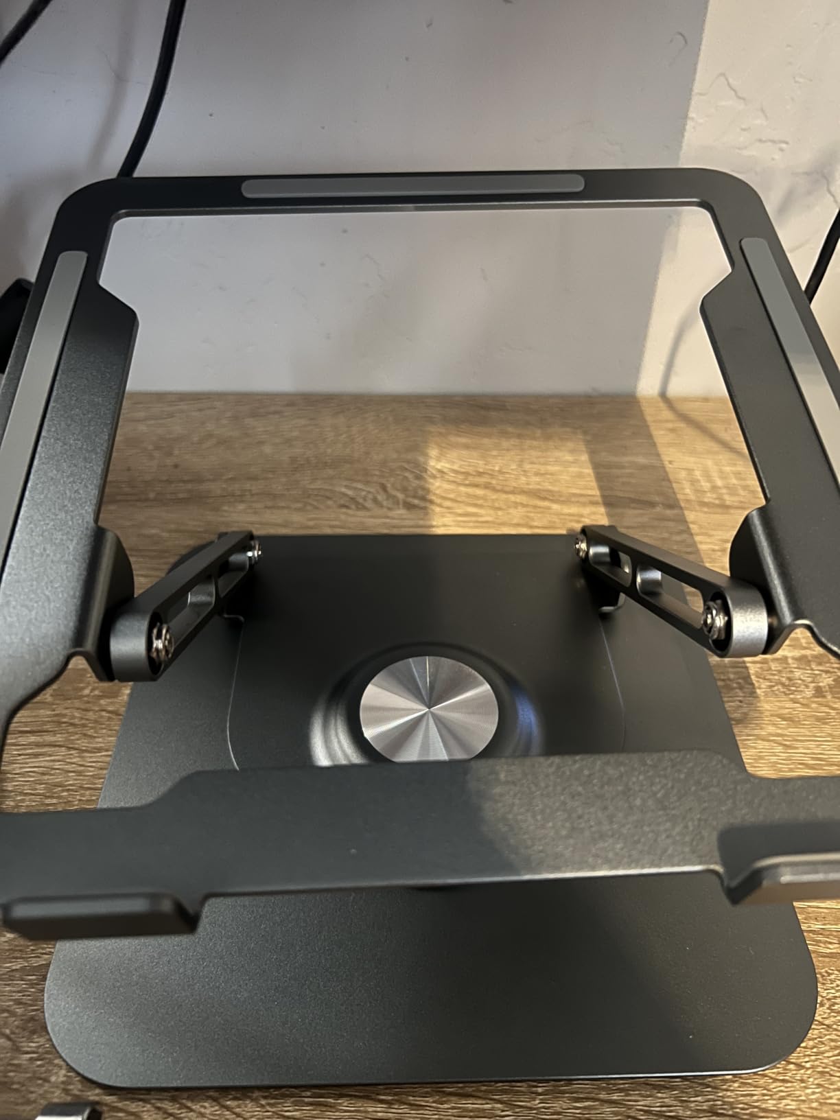 JOYEKY Laptop Stand for Desk, Adjustable Computer Stand with 360° Rotating Base, Ergonomic Laptop Riser for Collaborative Work, Foldable & Portable Laptop Stand, fits for All 10-16