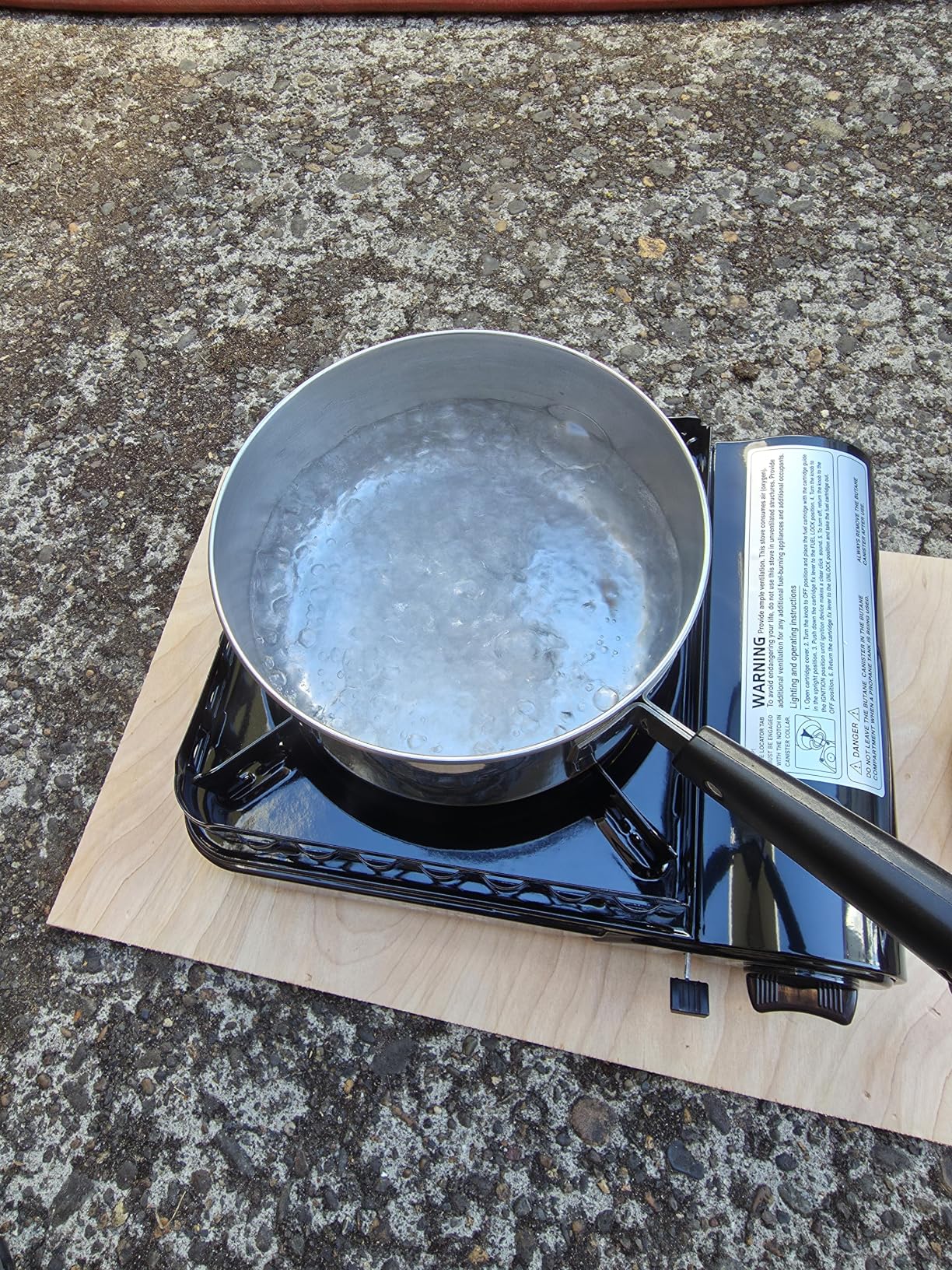 GasOne 15,000 BTU Propane or Butane Stove Dual Fuel Stove Portable Camping Stove - Patented - with Carrying Case Great for Emergency Preparedness Kit customer photo 1