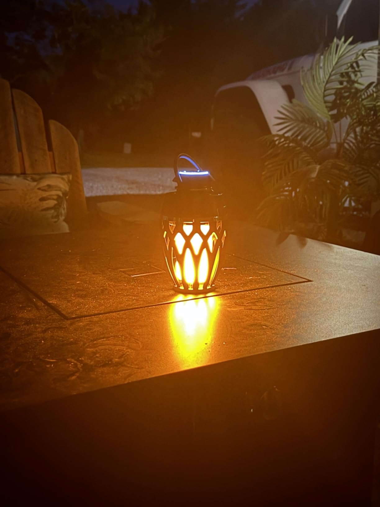 Vanten 2 Packs Outdoor Bluetooth Speakers, Bluetooth 5.0 Led Flame Speaker, IPX5 Waterproof Flame Torch Atmosphere Speaker, Flame Lamp, Gifts for Men Women, Decorations for Party Garden Patio customer photo 1