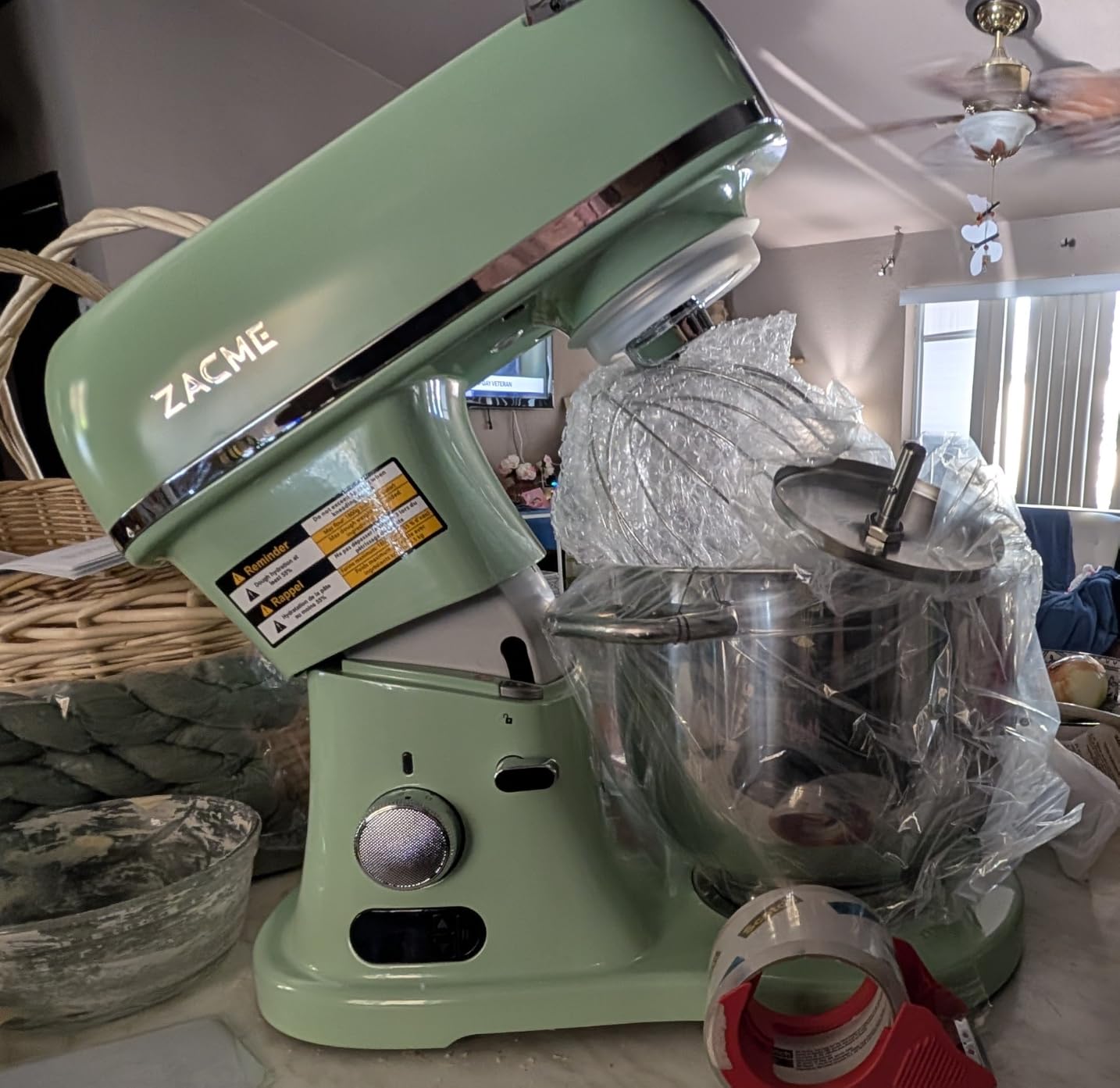 8.4QT Commercial Stand Mixer 800W with Aluminum Die Casting, Stainless Steel 8L Bowl customer photo 2