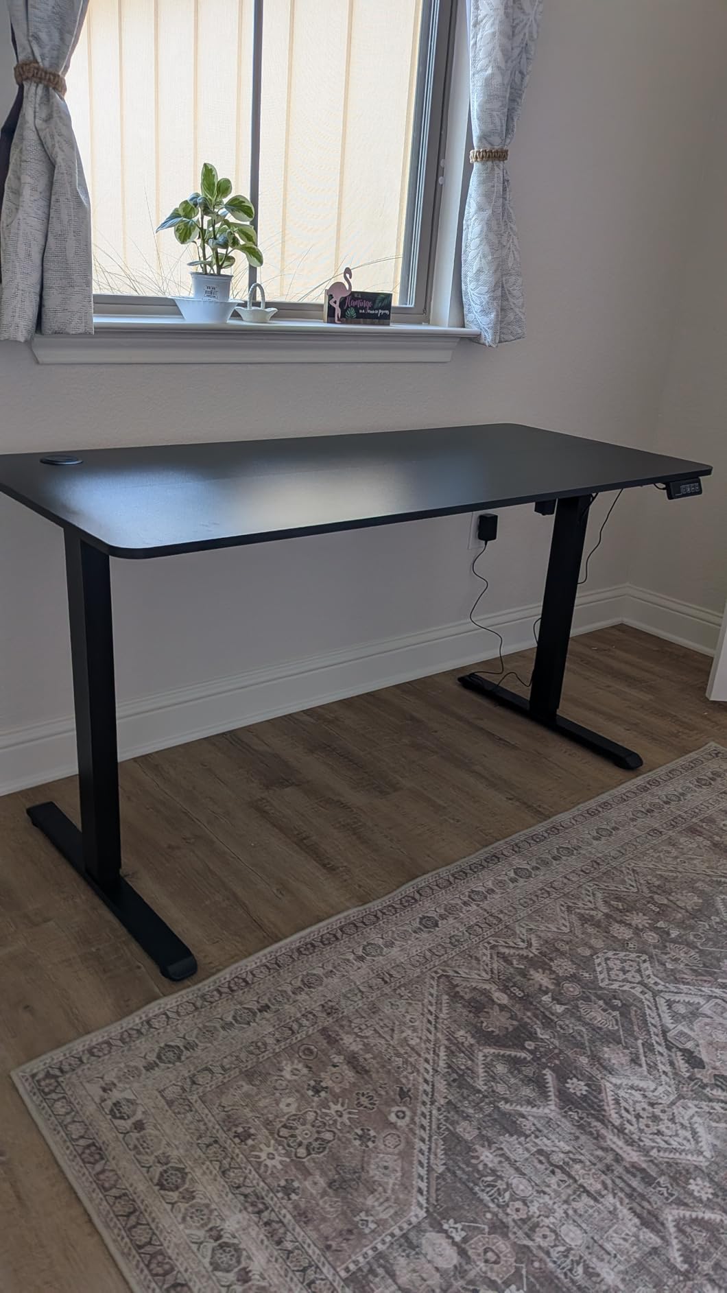 Furmax 55 Inches Electric Height Adjustable Standing Desk Home Office Desk customer photo 1
