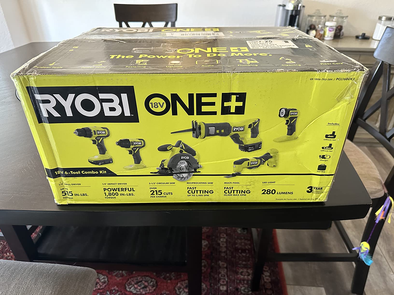 ONEAND 18V Cordless 6-Tool Combo KIT with 1.5 AH Battery, 4.0 AH Battery, and Charger customer photo 2