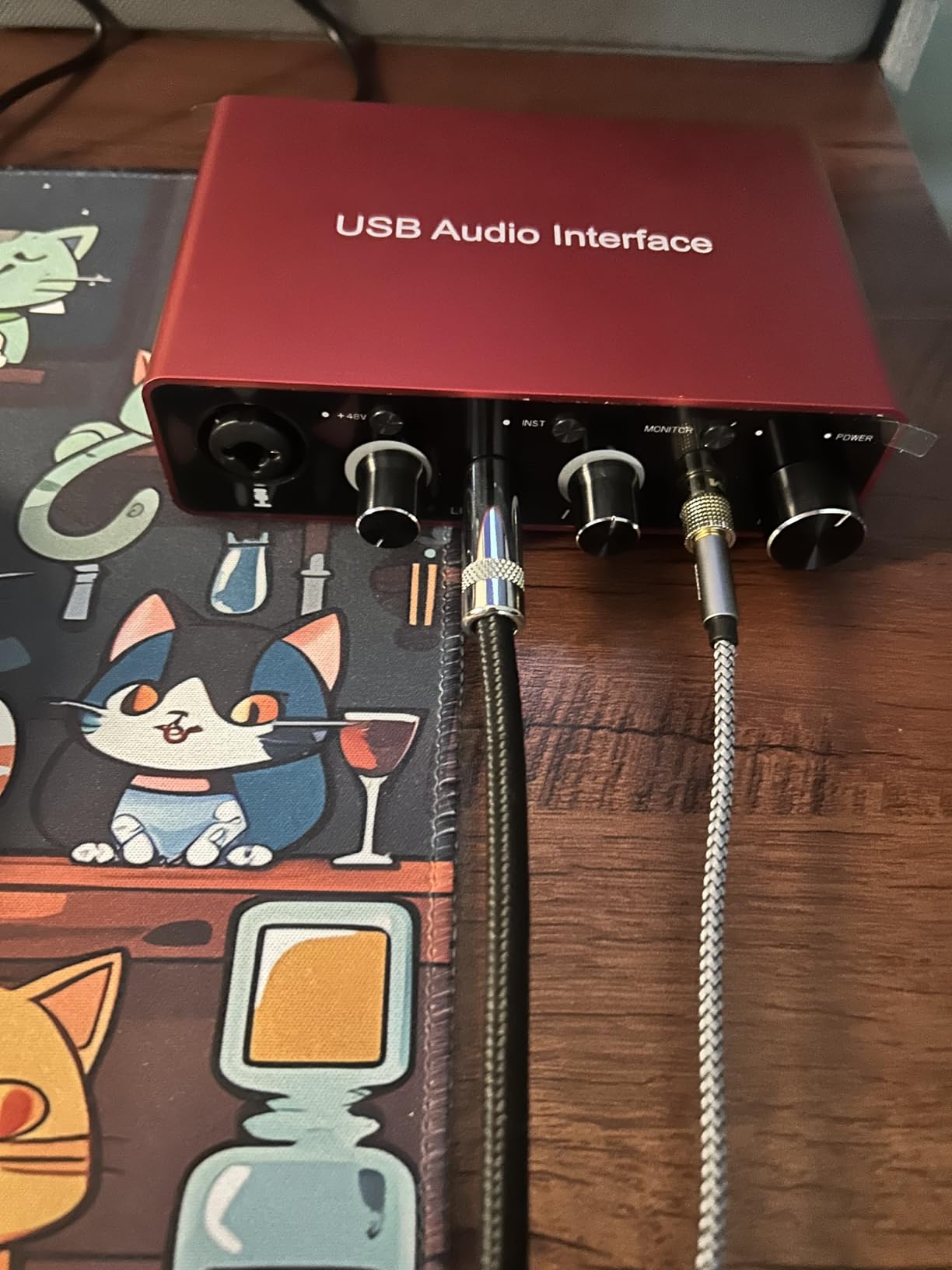Wrugste USB Audio Interface Solo(24Bit/192kHz)+48V Phantom Power for Computer Recording Podcasting and Streaming Plug and Play Noise-Free customer photo 1