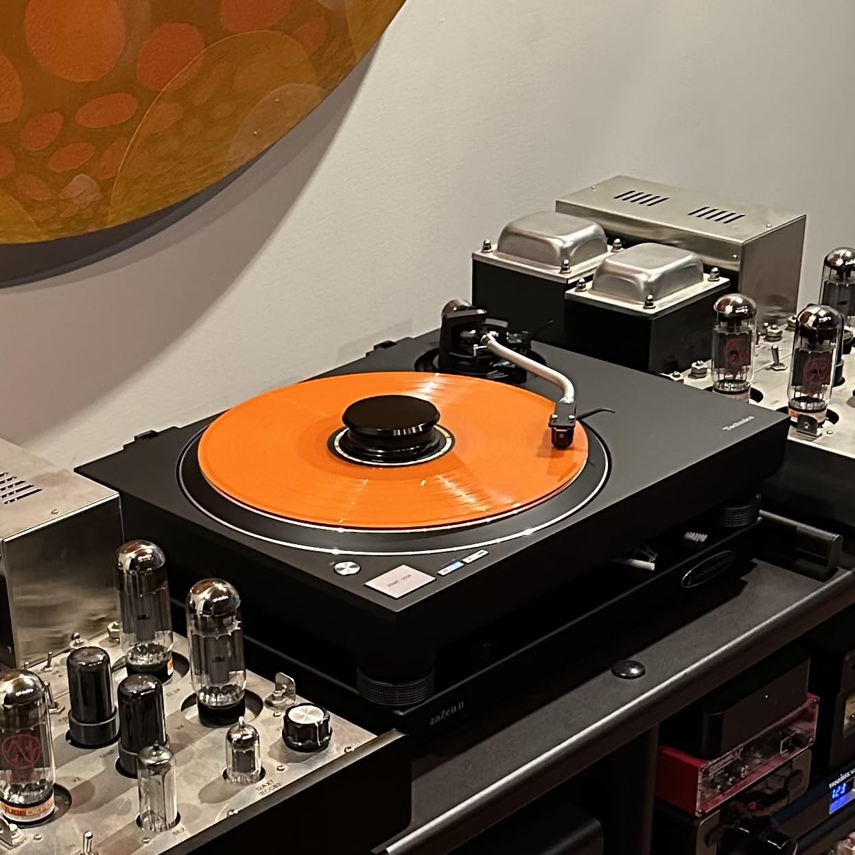 Technics Turntable, Premium Class HiFi Record Player with Coreless Direct Drive, Stable Playback, Audiophile-Grade Cartridge and Auto-Lift Tonearm, Dustcover Included - SL-100C, Black customer photo 1