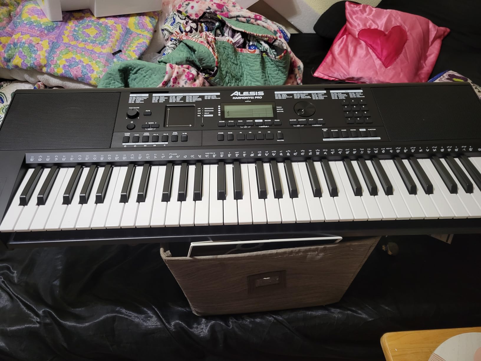 Alesis Harmony 61 Pro 61-Key Keyboard Piano with Adjustable Touch Response, USB MIDI, 580 Sounds, X/Y Performance Touchpad with DJ-Style FX customer photo 2