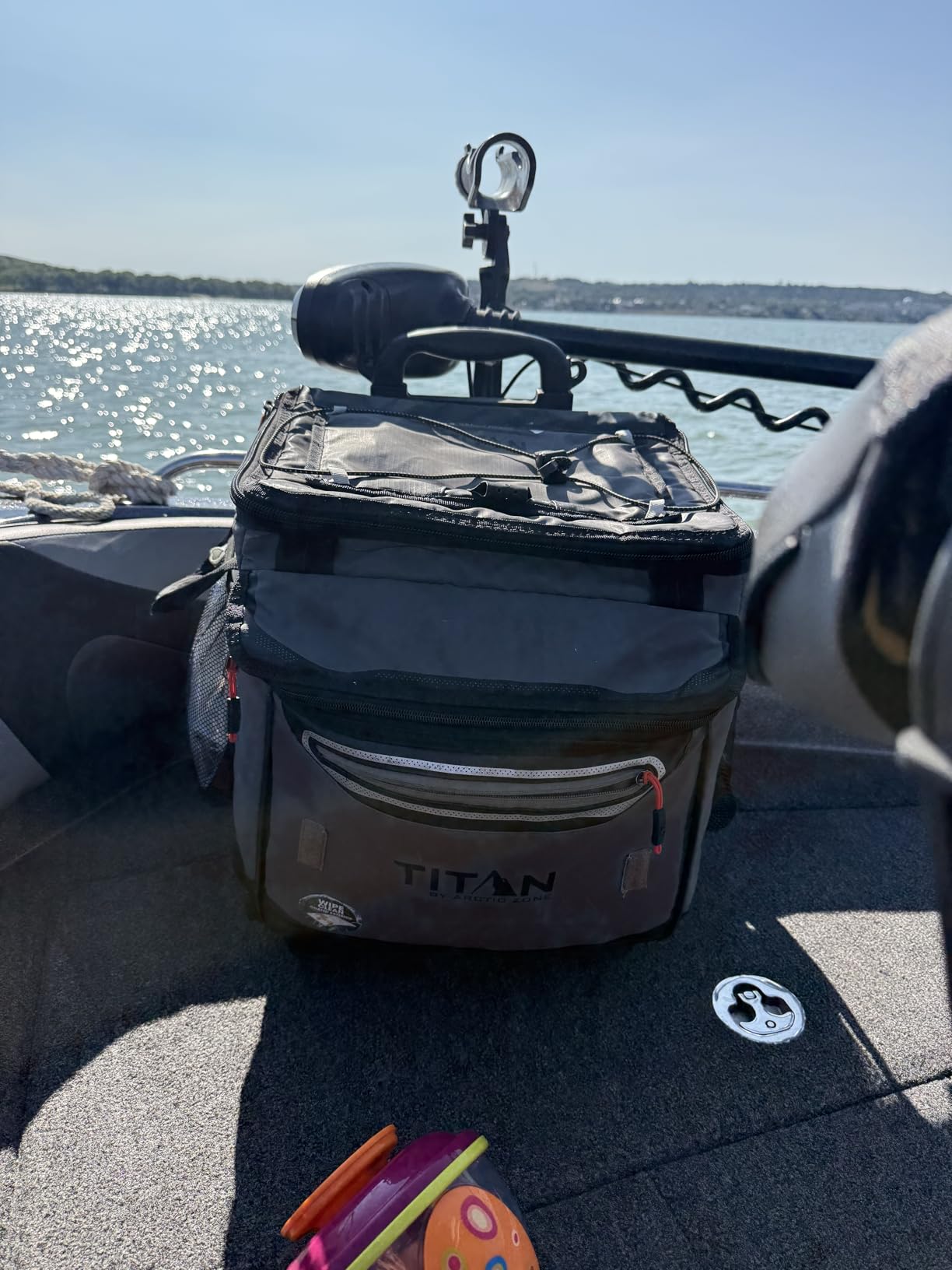 Titan 60 Can Cooler with Wheeled Cart, Ice Up to 3 Days | Collapsible soft cooler, leak proof, easy clean lining, detachable rolling cart with wheels, for beach, camping and picnics customer photo 2