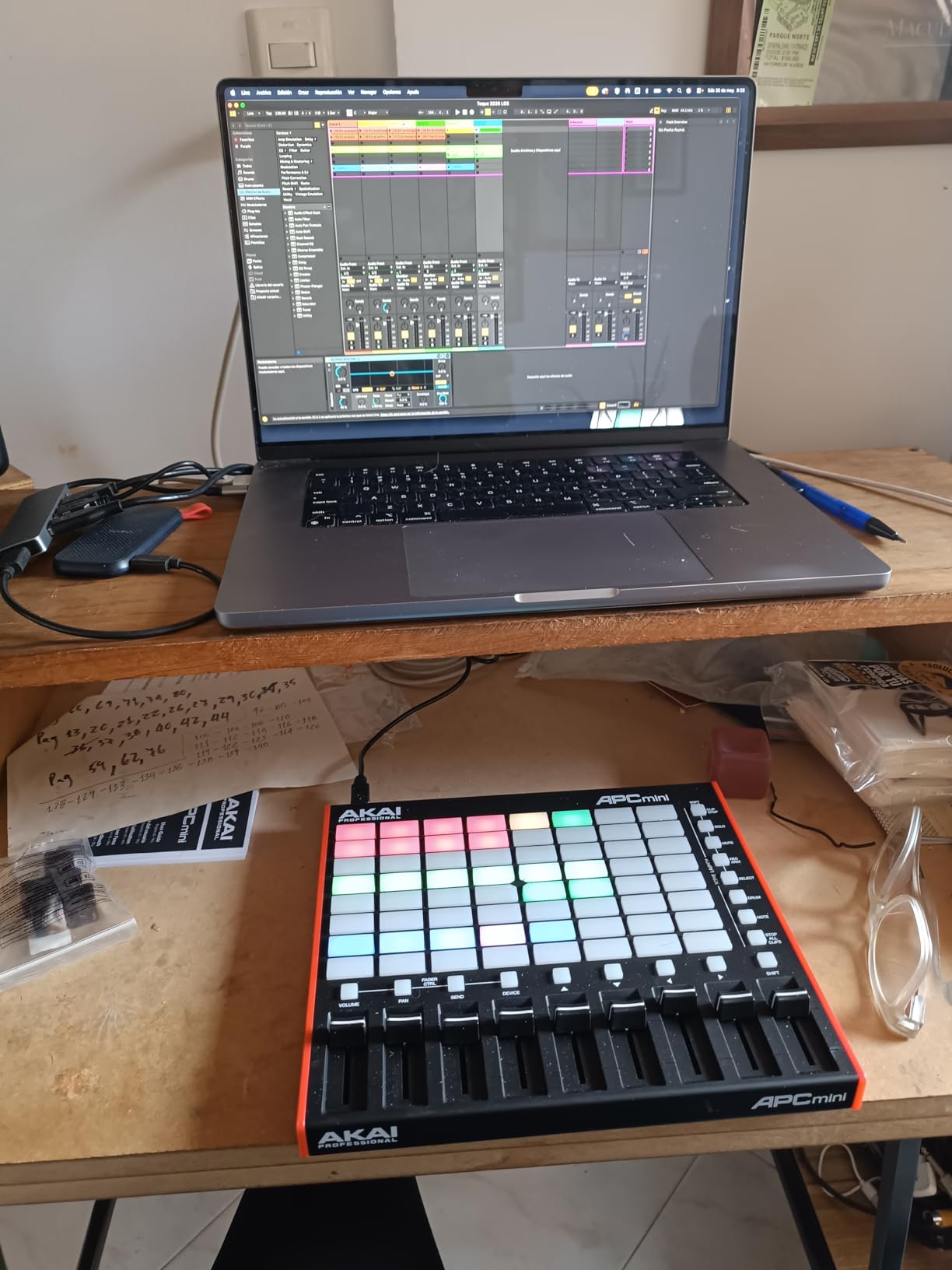 Akai Professional APC Mini MK2 USB MIDI Pad Controller | 64 RGB Pads, 9 Faders, Drum and Note Mode, 1:1 Mapping for Ableton Live, for Live Performance and Music Production customer photo 1