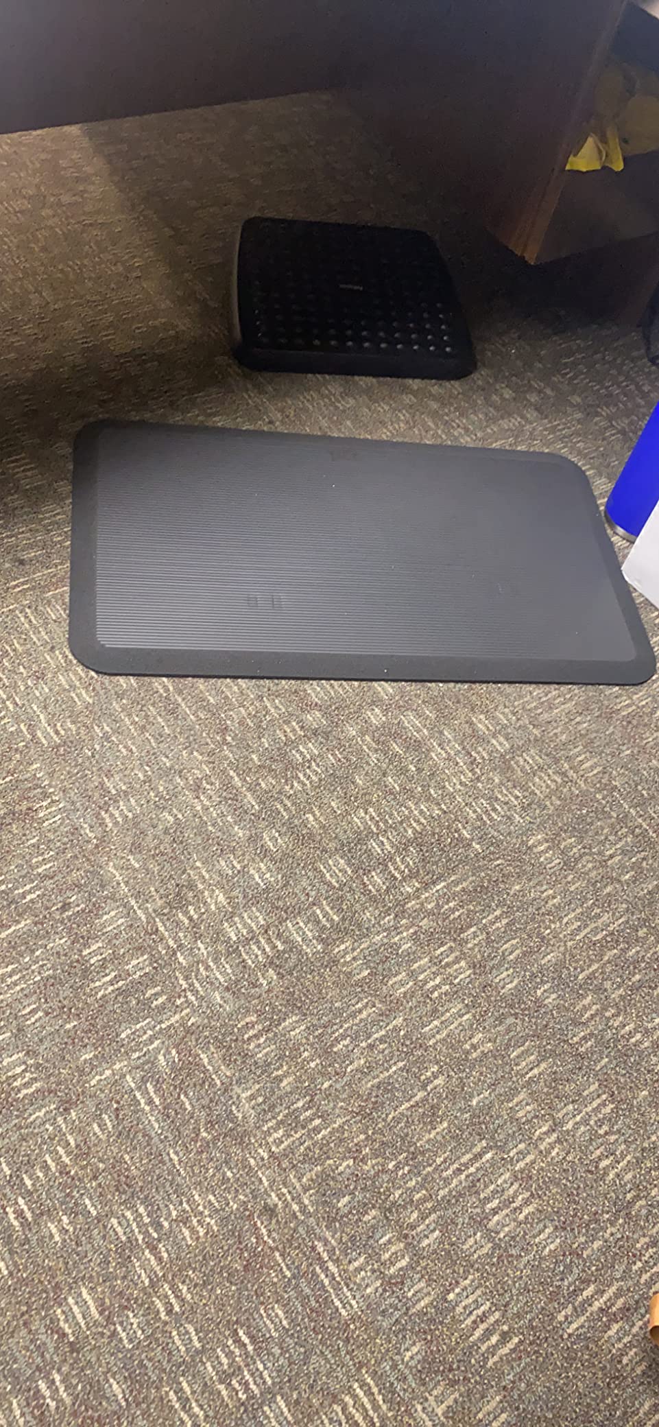 Standing Mat 34x22 (VariDesk) - Anti Fatigue Non-Slip Mat for Standing Desk, Cushioned for Comfort, Indoor Floor Mat for Home, Office, or Kitchen - Black customer photo 1