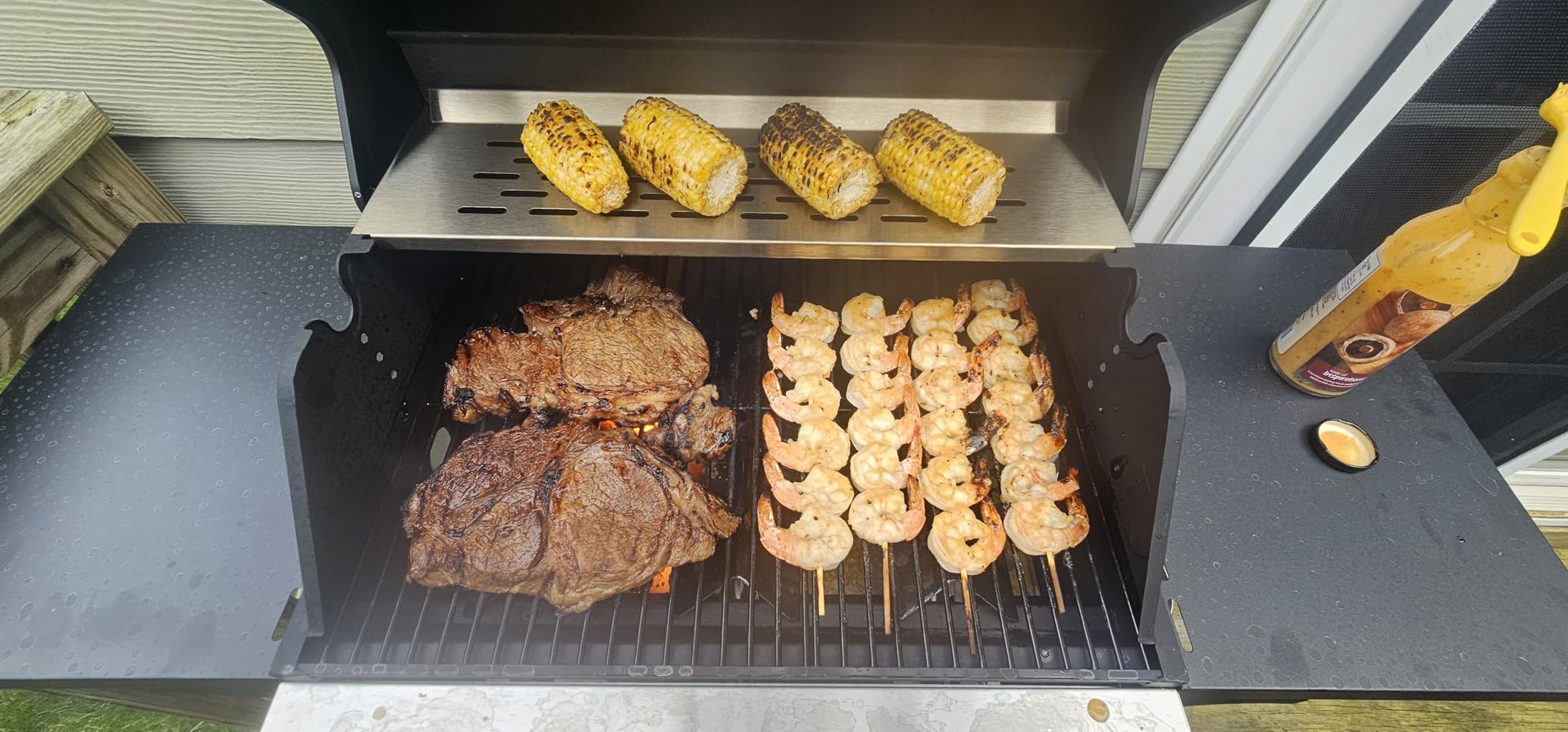 GasOne GP-1030S One 3 Burner Stainless Steel Outdoor Cabinet Style Gas BBQ Grill with Wheels, Black customer photo 2